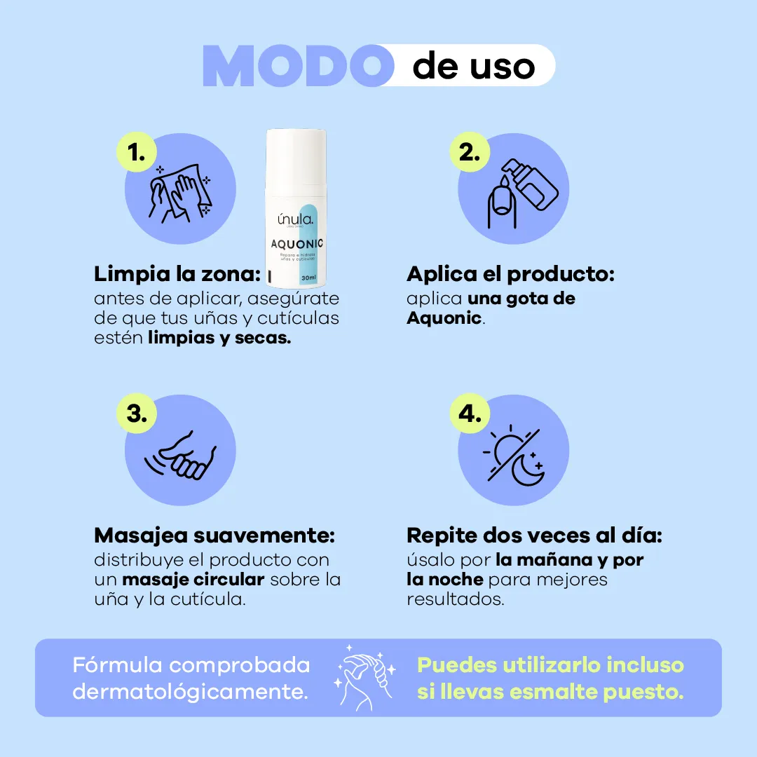 Aquonic | Hidratante reparador para uñas y cutícula - Imagen 4