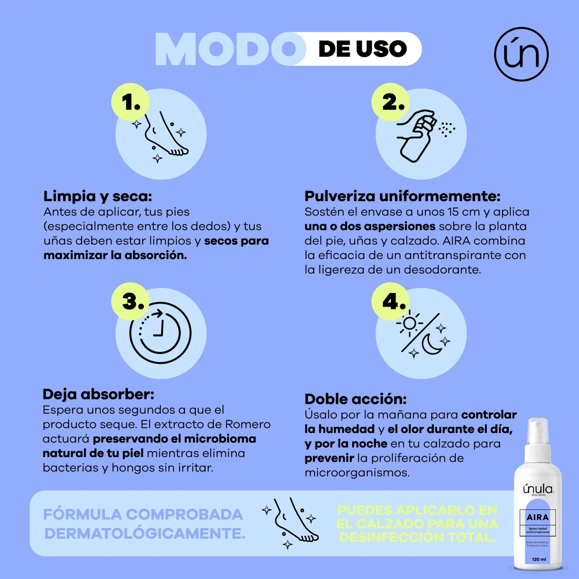 AIRA | Spray herbal para manos y pies - Imagen 4